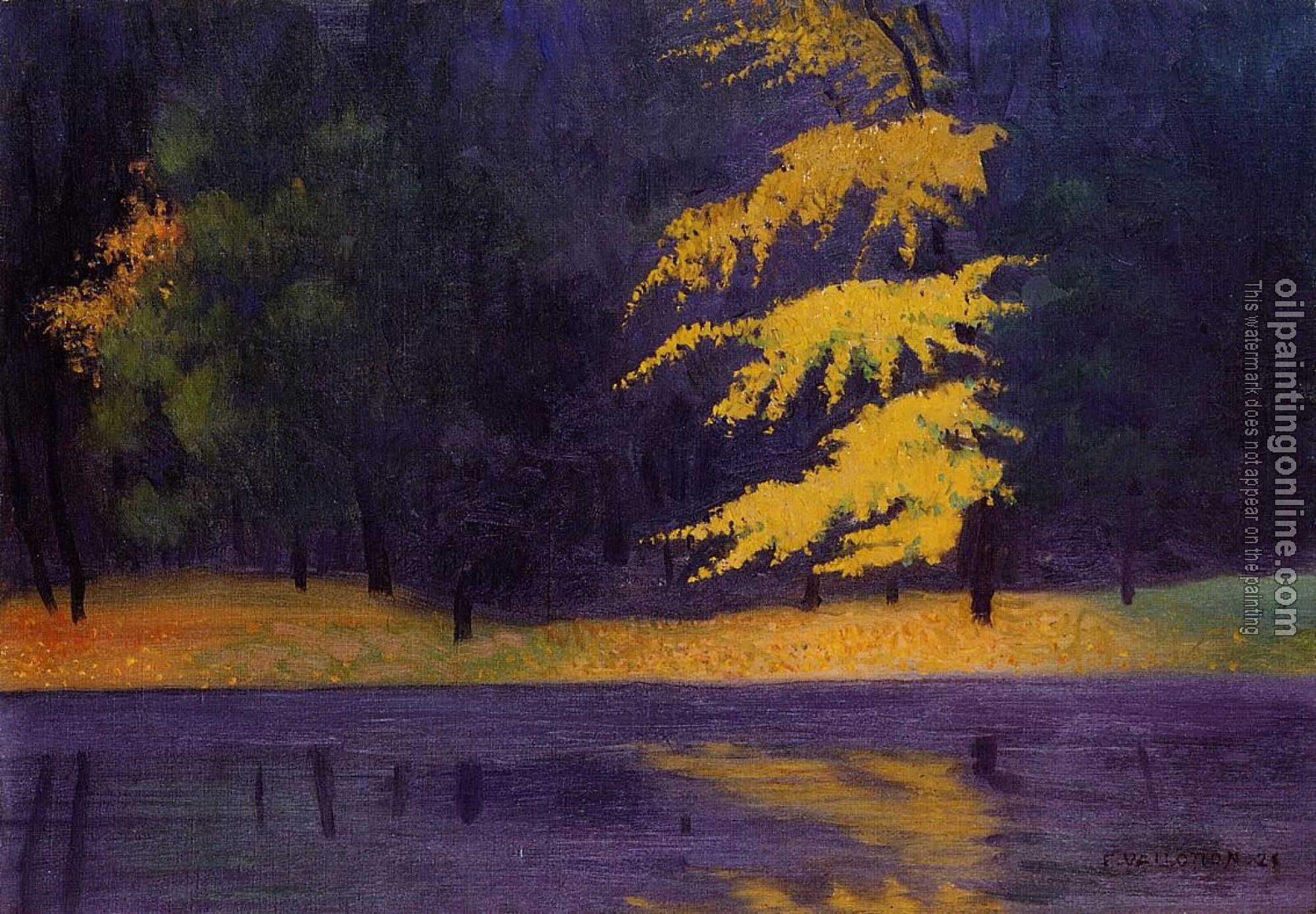 Felix Vallotton - The Lake in the Bois de Boulogne